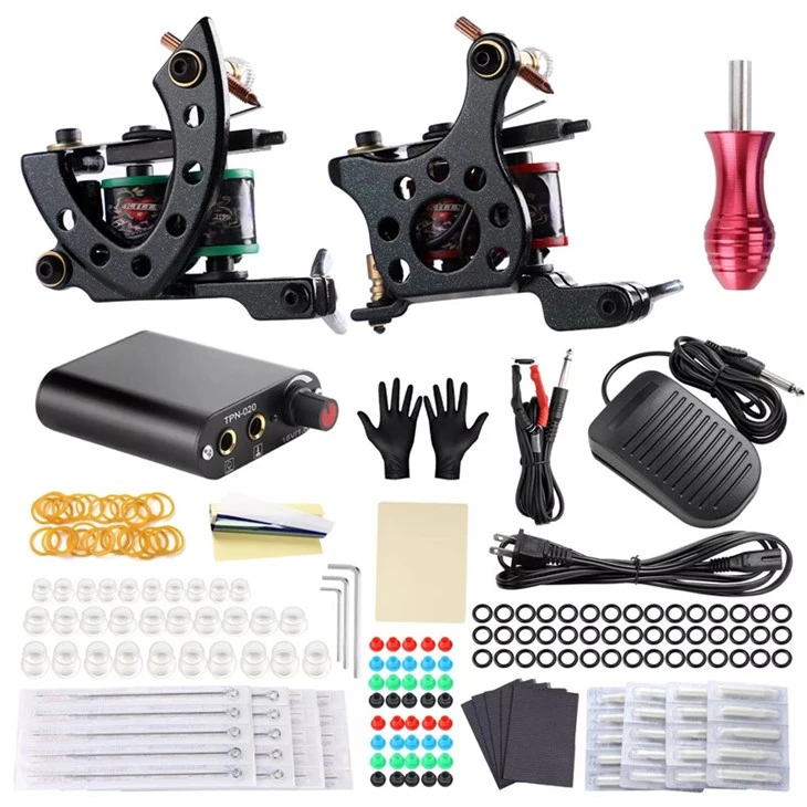 Complete Two Machine Tattoo Kit For Beginner
